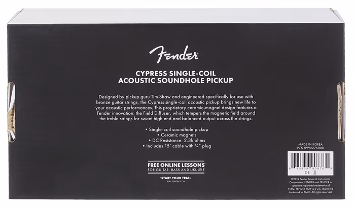 Fender Acoustic Pickup, Cypress - Tonabnehmer für akustische Gitarre