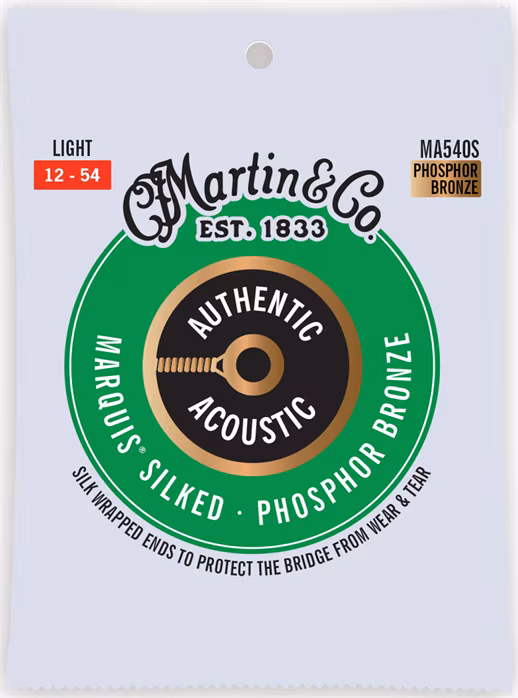 Martin Authentic Marquis 92/8 Phosphor Bronze Light - Stahlseiten für akustische Gitarre