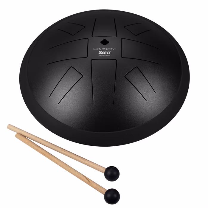 Sela 10" Melody Tongue Drum Black - Tonque Drum