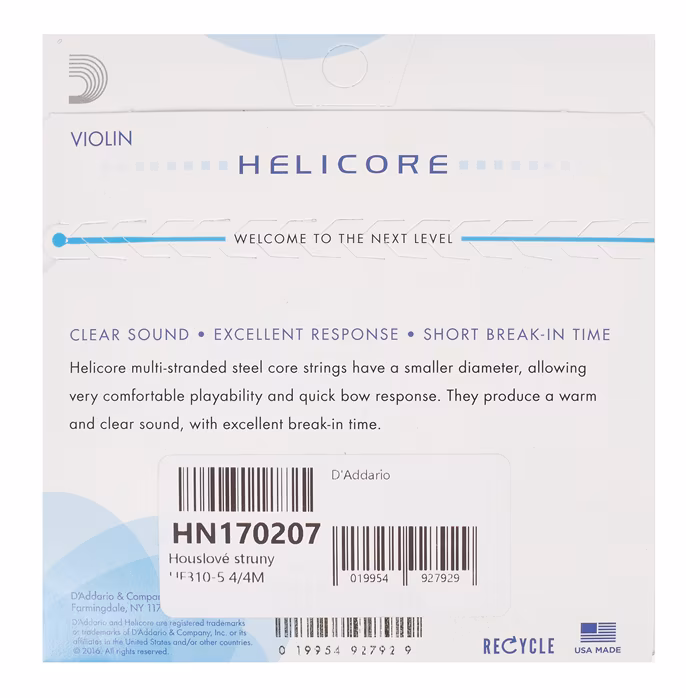 D'Addario Helicore vln 5 4/4 M - Geigensaiten