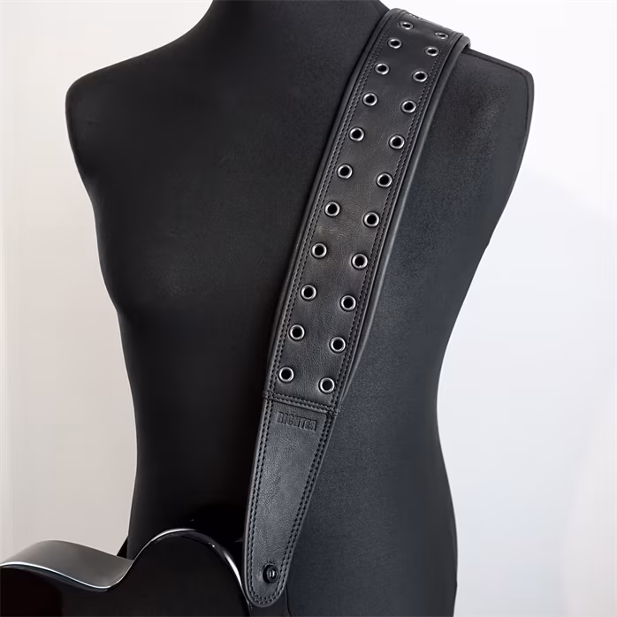 Richter Blackness Gunblack Grommets - Gitarrengurt