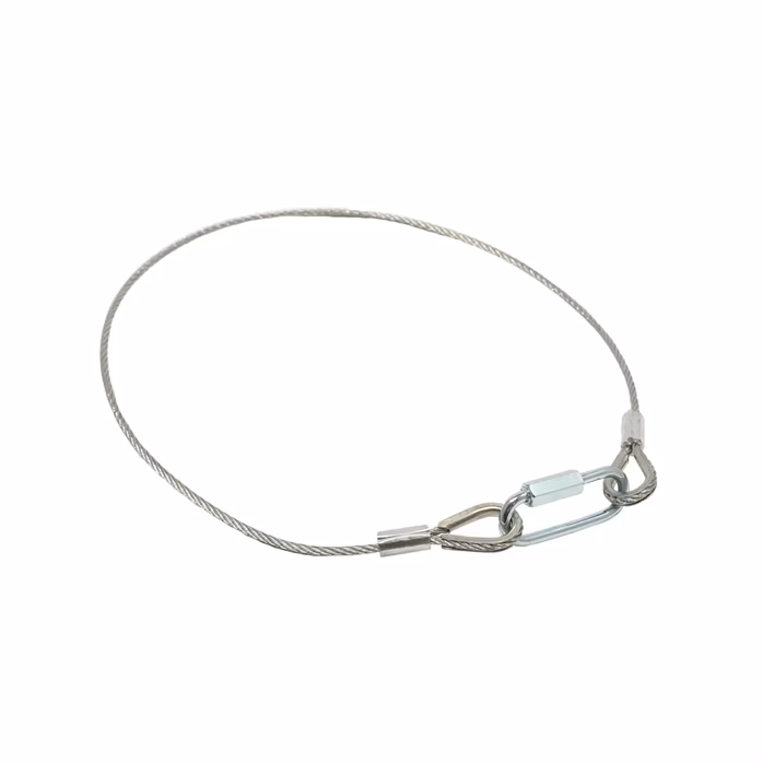 ADJ safety 60cm (10kg) 3mm - Stahlseil mit Karabiner