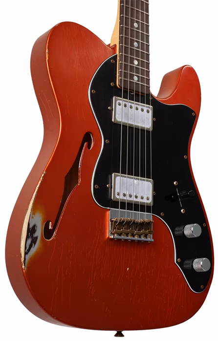 Fender Custom Shop 67 Telecaster Thinline Masterbuilt Paul Waller JRN Relic - E-Gitarre