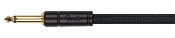 Fender Deluxe Series 10' Instrument Cable Sherwood Green - Instrumentenkabel
