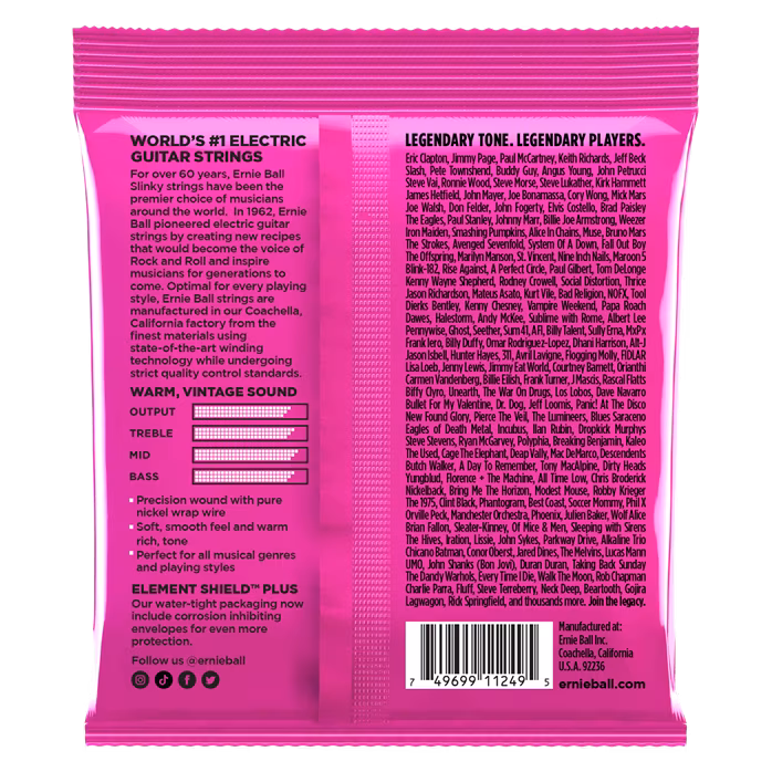 Ernie Ball 3253 Pure Nickel Super Slinky 3-Pack - Saiten für E-Gitarre