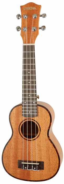 Cascha HH 2026 Soprano Mahogany Ukulele Set - Akustische Ukulele