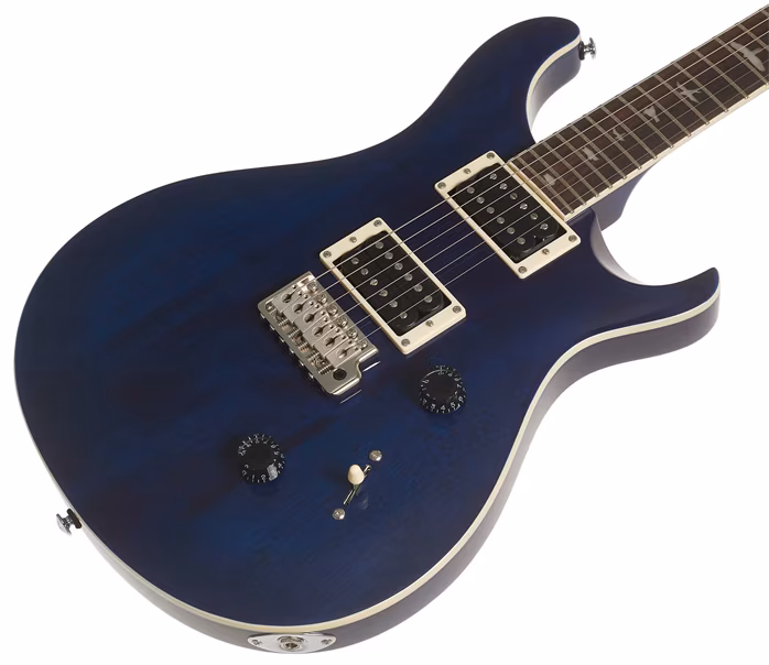 PRS SE Standard 24 Violin Top Carve Translucent Blue - E-Gitarre