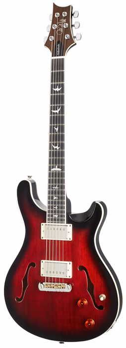 PRS SE Hollowbody Standard Fire Red Burst (gebraucht) - Semiakustische Gitarre