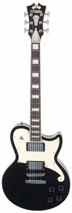 D'Angelico Single Cutaway Solid Body Black Flake - E-Gitarre