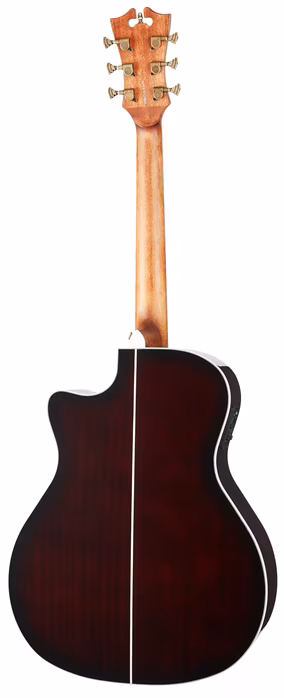 D'Angelico Premier Gramercy Trans Black Cherry Burst - Elektroakustische Gitarre