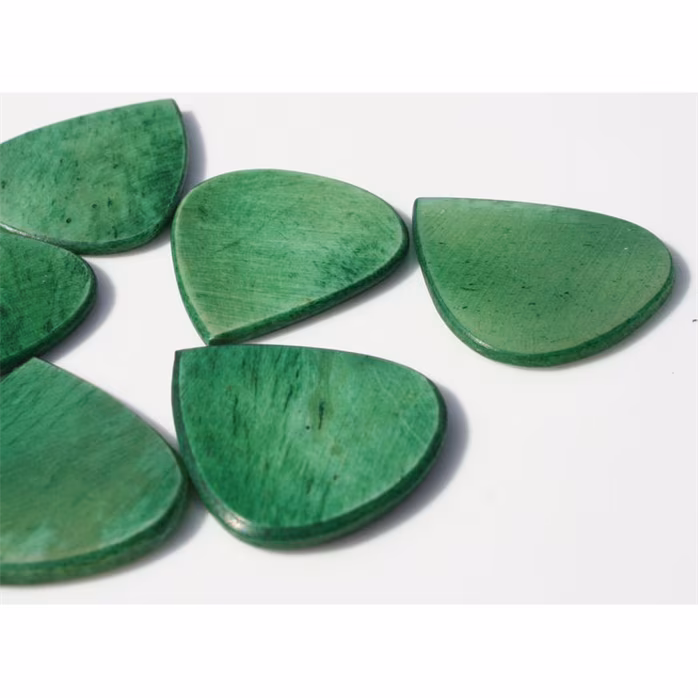 Timber Tones Jazzy Tones Green Buffalo Bone - Plektrum