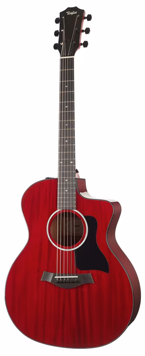 Taylor 224ce DLX Limited Edition Trans Red - Elektroakustische Gitarre