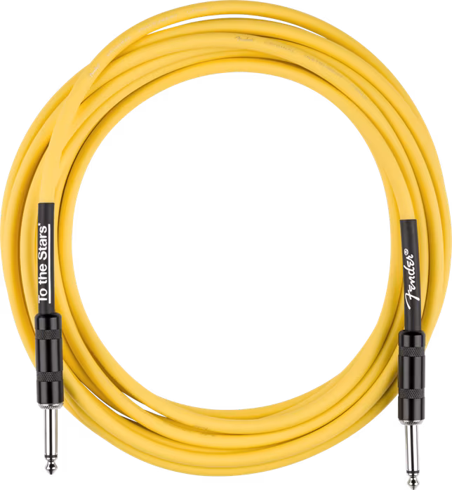 Fender Tom DeLonge 10' To The Stars Instrument Cable, Graffiti Yellow - Instrumentenkabel