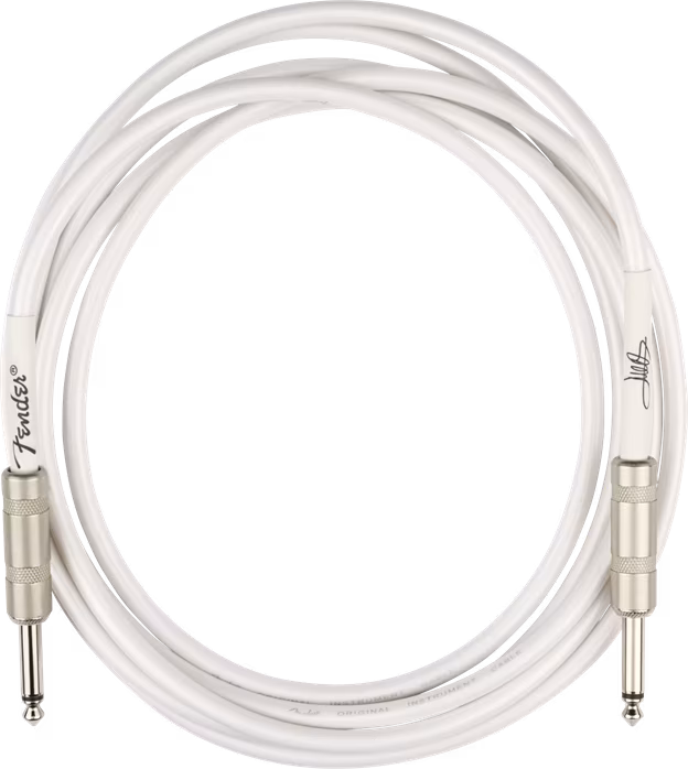 Fender Juanes 10' Instrument Cable, Luna White - Instrumentenkabel