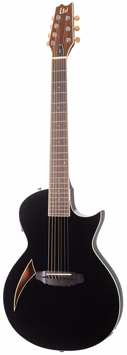 ESP LTD TL-7 BK - Elektroakustische siebensaitige Gitarre