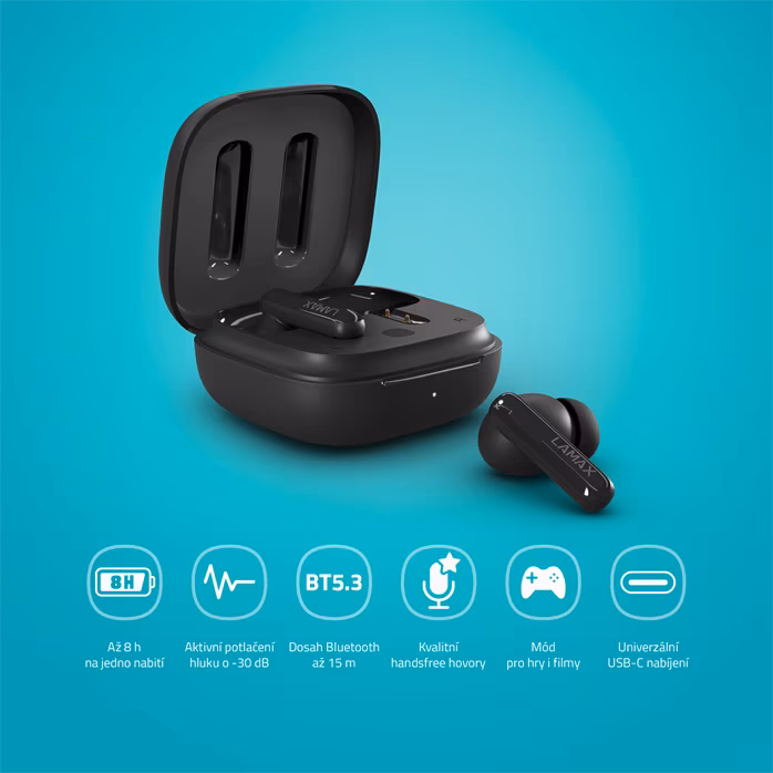 LAMAX Clips1 Plus Black - Wireless-Headset
