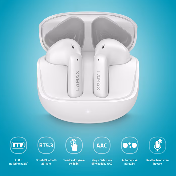 LAMAX Tones1 White - Wireless-Headset