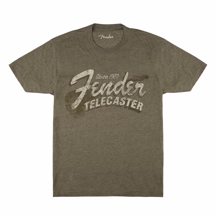 Fender Since 1951 Telecaster T-Shirt Military Heather Green L - T-Shirt