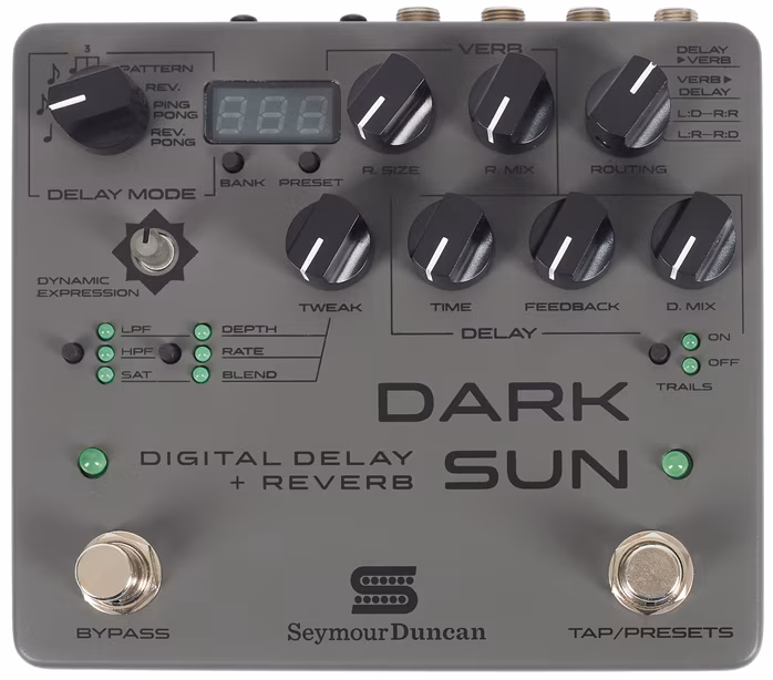 Seymour Duncan Dark Sun - Mark Holcomb Signature Delay / Reverb - Gitarren-Effekt