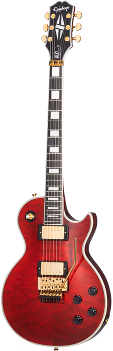 Epiphone Alex Lifeson Les Paul Custom Axcess Ruby - E-Gitarre