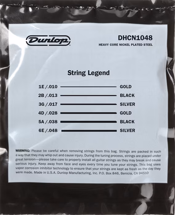 Dunlop DHCN1048 Heavy Core - Saiten für E-Gitarre