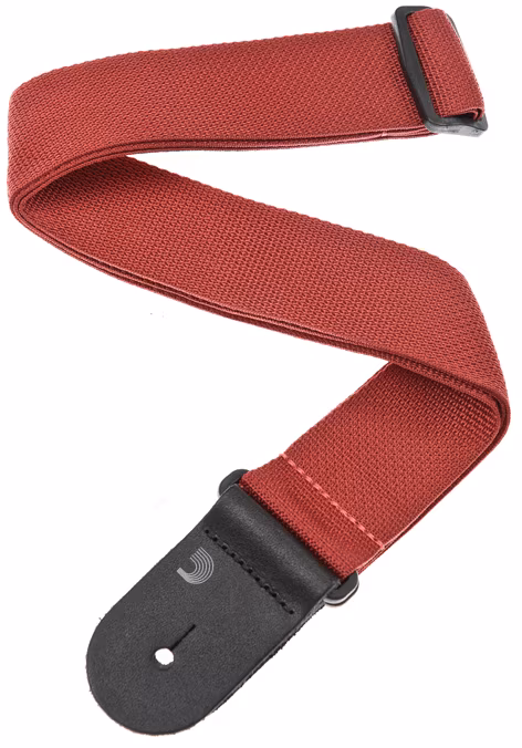 D'Addario Polypropylene Guitar Strap Red - Gitarrengurt