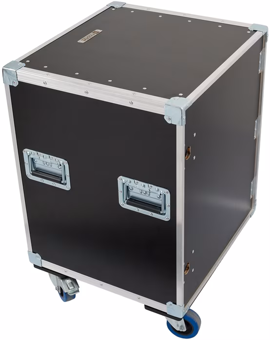 Razzor Cases 14U sliding door rack 390 wheels - Rack Case