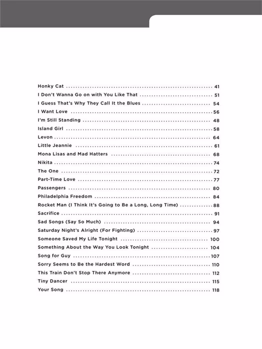 MS Really Easy Piano: 40 Elton John Songs - Klaviernoten