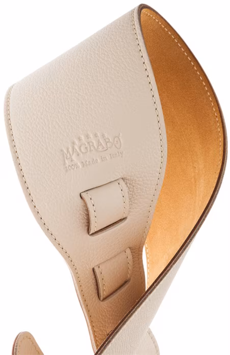 Magrabò Holes HS Colors Ivory 10 cm - Gitarrengurt