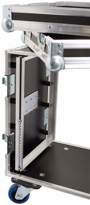 Razzor Cases HEXA 9U rack 320 with suspension, with wheels - Rack Case