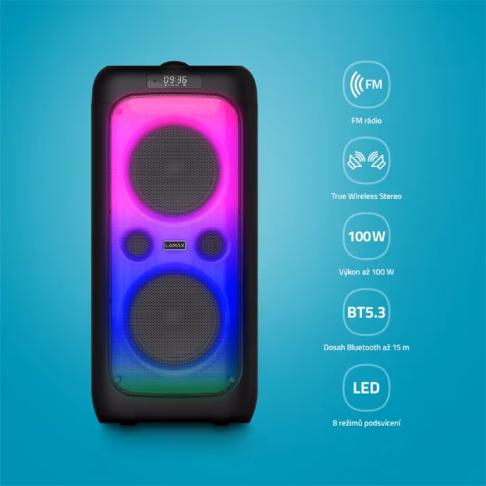 LAMAX PartyKing1 Plus - Mobiler Wireless Lautsprecher