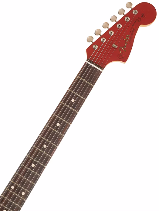 Fender Custom Shop 62 Jazzmaster NOS Aged Candy Apple Red Matching Headstock - E-Gitarre