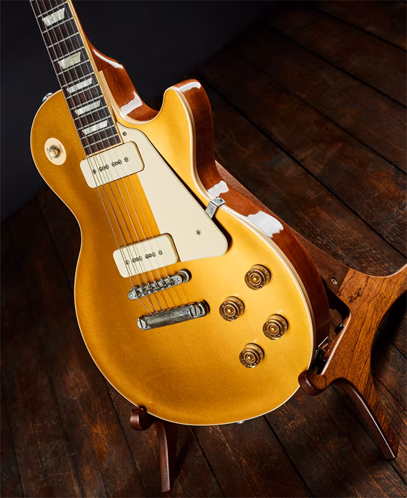 Gibson 2018 Les Paul Classic P90 Goldtop - E-Gitarre