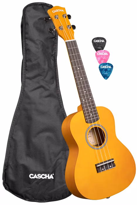 Cascha CUC105 Concert Linden Yellow - Akustische Ukulele