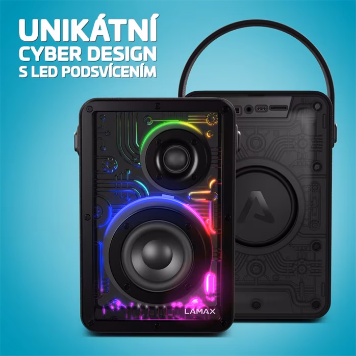 LAMAX CyberWave1 - Mobiler Wireless Lautsprecher