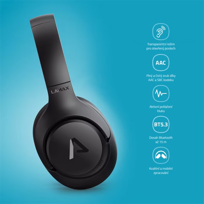 LAMAX BeatComfort1 ANC - Wireless-Headset