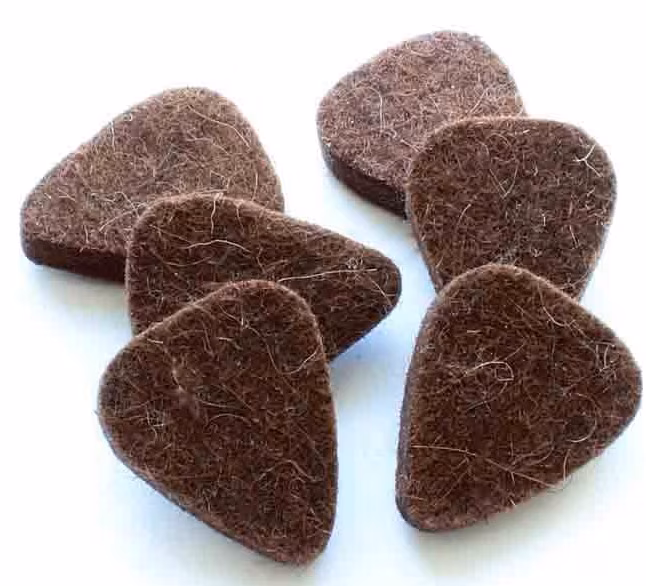 Timber Tones Felt Tones Mini Brown Wool Felt 4-Pack - Plektren
