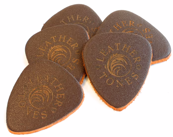 Timber Tones Leather Tones Brown Leather  - Plektrum