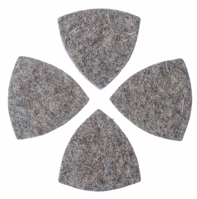 Timber Tones Felt Tones Gypsy Grey Wool Felt 4-Pack - Plektren