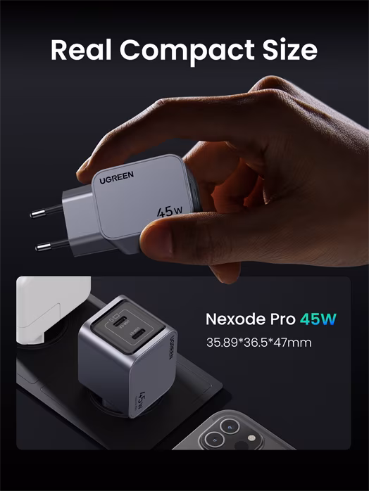 Ugreen Quick Charger 35008 Nexode Pro 45W 2-Port GaN  - Ladegerät