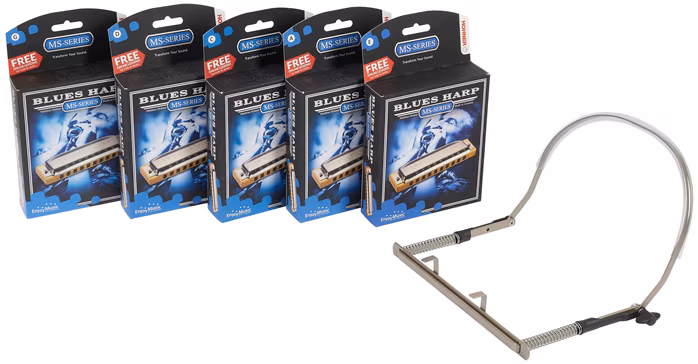 Hohner Blues Harp Booster Kit Bundle - Mundharmonika-Set
