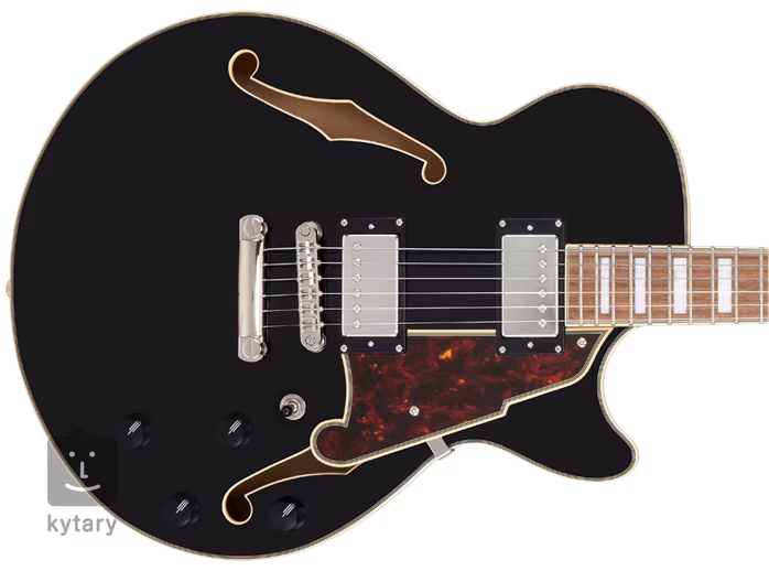 D'Angelico Premier SS Solid Black - Semiakustische Gitarre