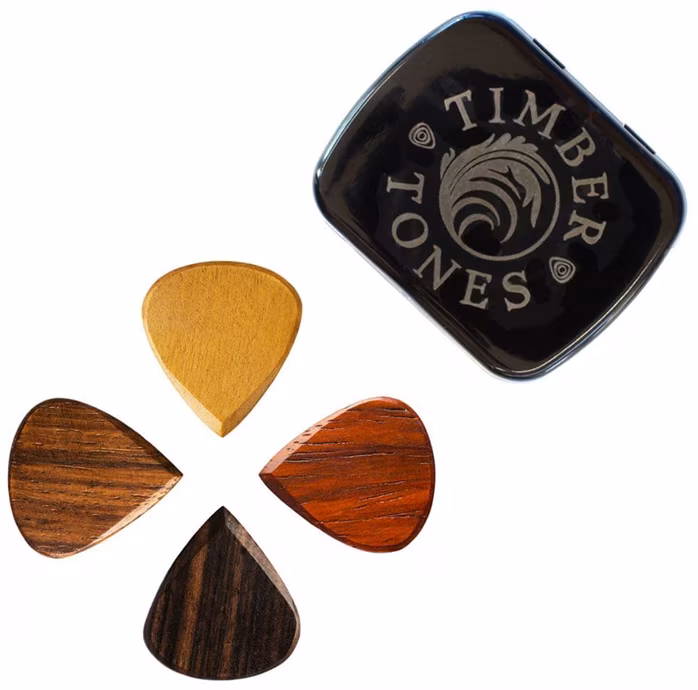 Timber Tones Blues Tones Mixed 4-Pack Tin - Plektren