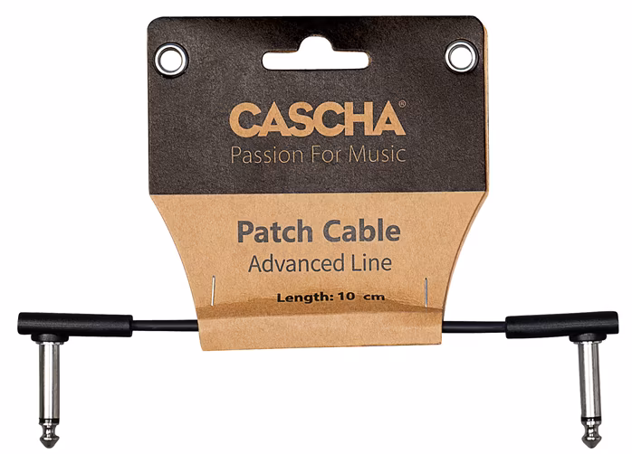 Cascha Advanced Line Patch Cable Flat Black 20cm     - Verbindungskabel