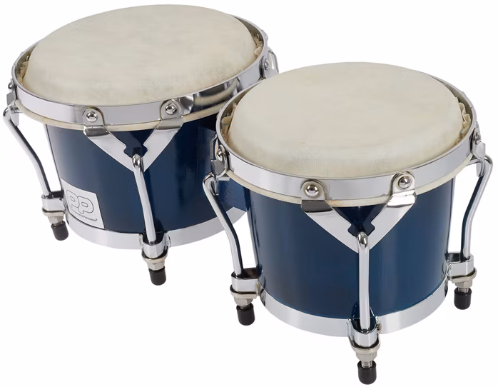 PP World Percussion Bongo - Blue - Bongos