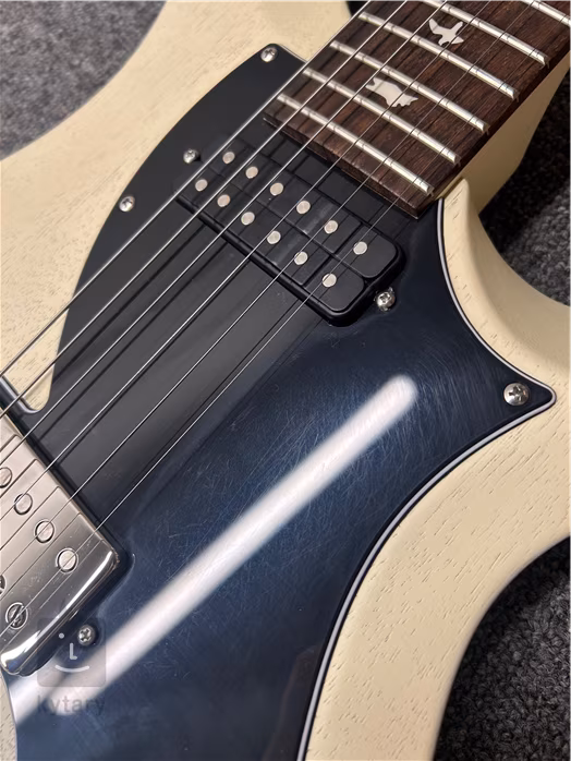 PRS S2 Vela Semi Hollow Satin Antique White Satin (gebraucht) - Semiakustische Gitarre