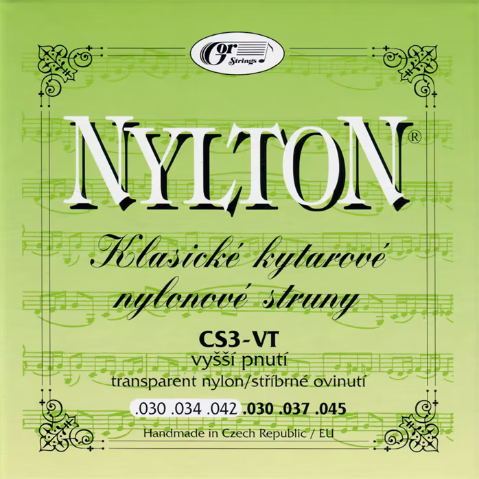 Gorstrings Nylton CS3VT 3045 Cristal - Nylon-Saiten für klassische Gitarre