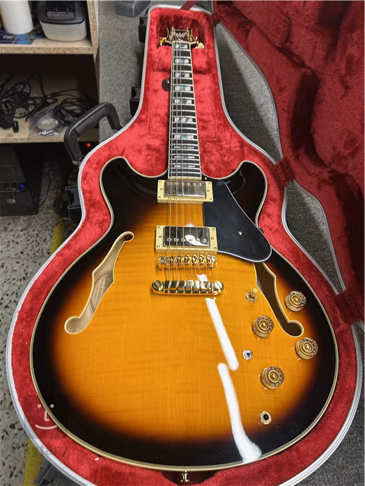 Ibanez JSM10 Vintage Yellow Sunburst (gebraucht) - Semiakustische Gitarre