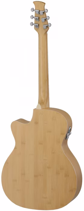 Applause Jump Bamboo OMce White Canvas - Elektroakustische Gitarre