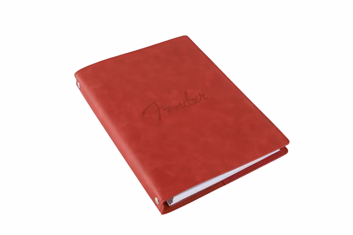 Fender Vegan Leather Music Note Book Dakota Red - Notenheft